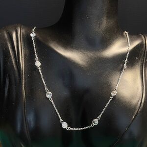 Gianni Bernini cz sterling silver necklace